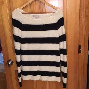 Black and white stripe sweater - banana republic